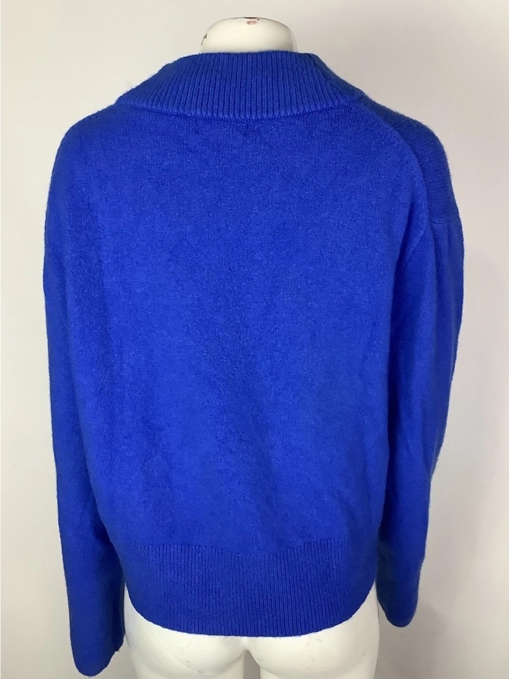 J Crew Sz L Chunky Crewneck Pullover Sweater In Super Soft Yarn In Blue - Picture 4 of 7